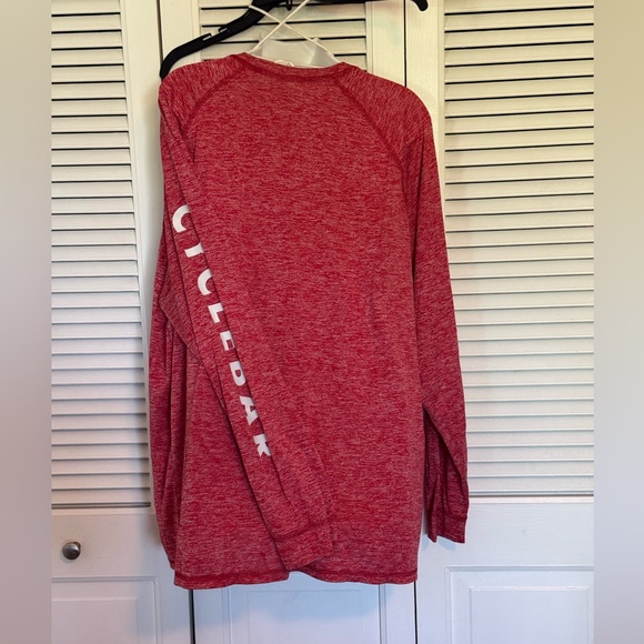 CycleBar Holloway Heathered Red Athletic Tee with Logo - Picture 2 of 5